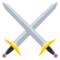 Crossed Swords emoji on Emojione